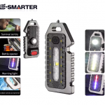 Keychain Flashlights Mini Led Light Selfdefense Whistle Multifunctional Portable Rechargeable