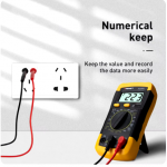 A830L LCD Digital Multimeter AC DC Voltage Diode with Buzzer Function Freguency Multitester Current Tester Luminous Display