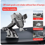 Mobile Phone Holder With Retractable Horizontal And Vertical Air Vents Dashboard Suction Cup Navigation Universal Holder